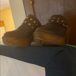 Born Leather Mules Size 9